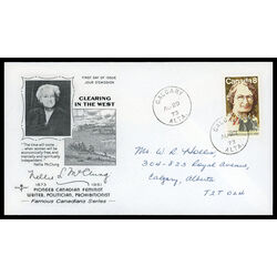 canada stamp 622 nellie mcclung 8 1973 FDC PC 008