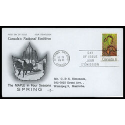 canada stamp 535 spring 6 1971 FDC PC 009