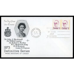 canada stamp 590 richard b bennett 5 1973 FDC PC 016