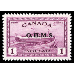 canada stamp o official o10 train ferry 1 00 1949 M XFNH 016