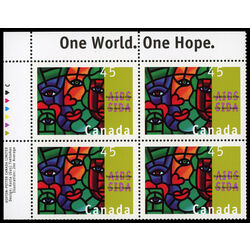 canada stamp 1603 one world one hope 45 1996 PB UL