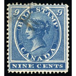 canada revenue stamp fb9 first bill issue 9 1864