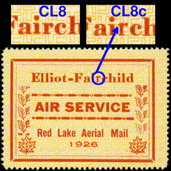 canada stamp cl air mail semi official cl8c elliot fairchild air service 25 1926 M 001