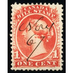 canada revenue stamp fb18 second bill issue 1 1865