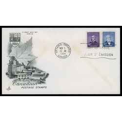 canada stamp 349 50 fdc prime ministers 1954 FDC COMBO 003