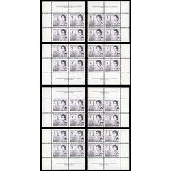 canada stamps queen elizabeth ii centennial 3 456 plate blocks 1 2 matched sets