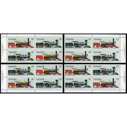 canada stamp 1037a canadian locomotives 1860 1905 2 1984 PB SET