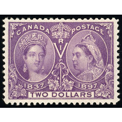 canada stamp 62 queen victoria diamond jubilee 2 1897 M VF 081