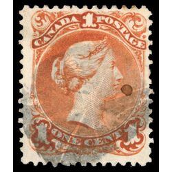 canada stamp 22ii queen victoria 1 1868 U F VF 017