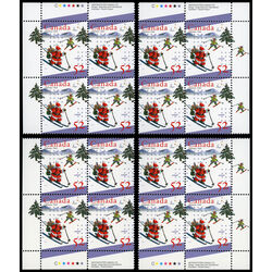 canada stamp 1628 santa and elf skiing 52 1996 PB SET