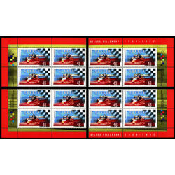 canada stamp 1647 villeneuve and checkered flag 45 1997 PB SET