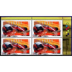 canada stamp 1648 close up of villeneuve with ferrari t 3 in background 90 1997 PB UR