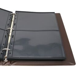 used brown 3 ring binder with slipcase