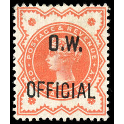 great britain stamp o44 office of works queen victoria 1896