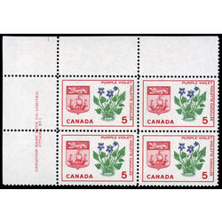 canada stamp 421i new brunswick purple violet 5 1965 PB UL