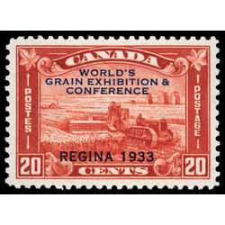 canada stamp 203 harvesting wheat overprint 20 1933 M XF 041