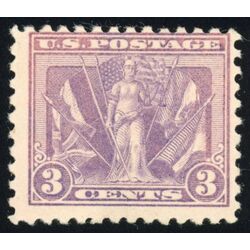 us stamp postage issues 537c victory and flags 3 1919 M NH 001