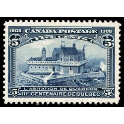 canada stamp 99 champlain s habitation 5 1908 M VFNG 074