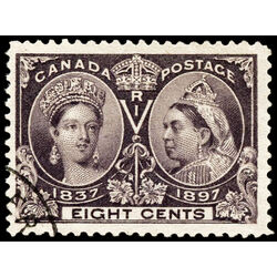 canada stamp 56 queen victoria diamond jubilee 8 1897 U VF 082