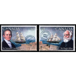 canada stamp 2041 2 pioneers of transatlantic mail service 2004