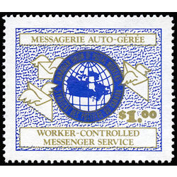 canada stamp no semi official no1 worker controlled messenger service 1 00 1975