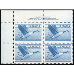 canada stamp 320 canada goose 7 1952 PB UL %231