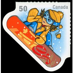 canada stamp 2121d snowboarding 50 2005