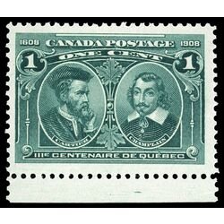 canada stamp 97 cartier champlain 1 1908 M VFNH 021