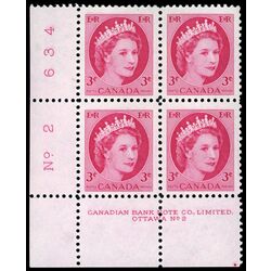 canada stamp 327 queen elizabeth ii 3 1953 PB LL %232