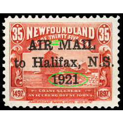 newfoundland stamp c3f iceberg 35 1921 M XF 005