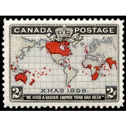 canada stamp 85 imperial penny postage christmas 2 1898 M VFNH 048