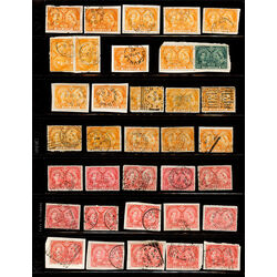 canada stamps 1897 diamond jubilees 51 3 town cancellations x35