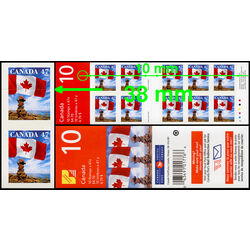 canada stamp bk booklets bk236a flag over inukshuk 2001 M NH 001