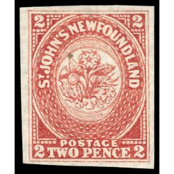 newfoundland stamp 17 pence third issue 2d 1861 M VFNG 014