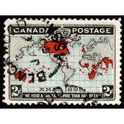 canada stamp 86 imperial penny postage christmas 2 1898 U VF 027