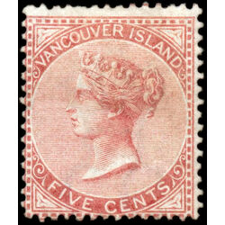 british columbia vancouver island stamp 5 queen victoria 5 1865