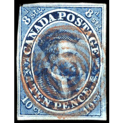 canada stamp 7 jacques cartier 10d 1855 U VF 066