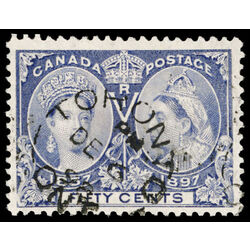 canada stamp 60 queen victoria diamond jubilee 50 1897 U VF 084