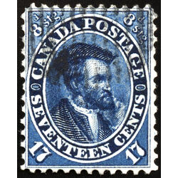 canada stamp 19 jacques cartier 17 1859 U VF 077