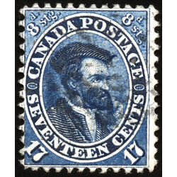 canada stamp 19 jacques cartier 17 1859 U F VF 080