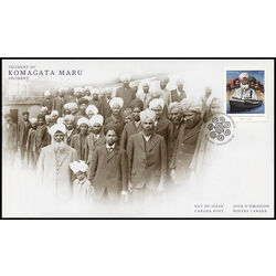 canada stamp 2732 komagata maru 2 50 2014 FDC PASS