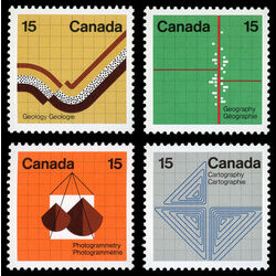 canada stamp 582p 5p geology geological fault 1972