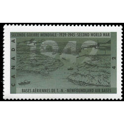 canada stamp 1449 newfoundland air bases 42 1992