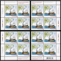 canada stamp 2155 champlain surveys the east coast 51 2006 PB SET