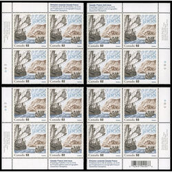 canada stamp 2269 founding of quebec city 52 2008 PB SET