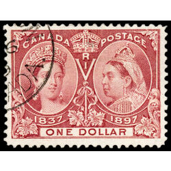 canada stamp 61 queen victoria diamond jubilee 1 1897 U VF 105