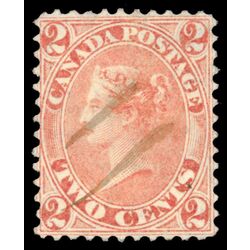 canada stamp 20 queen victoria 2 1859 U VF 052