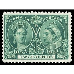 canada stamp 52 queen victoria diamond jubilee 2 1897 M F VFNH 043