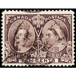 canada stamp 57 queen victoria diamond jubilee 10 1897 U VF 079