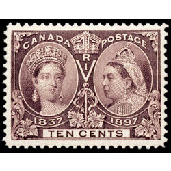 canada stamp 57 queen victoria diamond jubilee 10 1897 M XFNH 085